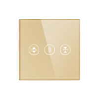 ELEMENT SMALL GLASS PANEL SHUTTER, GOLD                                                                                                                                                                                                                        
