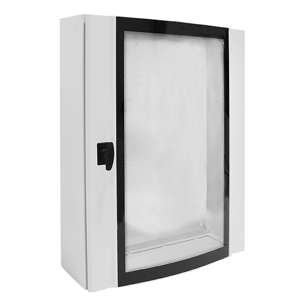 METAL DISTRIBUTION BOARD ELOX 60/60/20 TEMPERED GLASS, IP55                                                                                                                                                                                                    