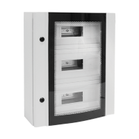 METAL DISTRIBUTION BOARD ELOX 45 MODULES TEMPERED GLASS,IP55                                                                                                                                                                                                   