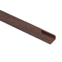 2m. 25x25 PLASTIC CABLE TRUNKING CT2 MAHOGANY                                                                                                                                                                                                                  