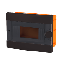 PLASTIC BOX FOR FLUSH MOUNTING 9 WAY, BLACK                                                                                                                                                                                                                    