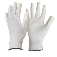 POLYESTER GLOVES COATED WITH PU SIZE 10
