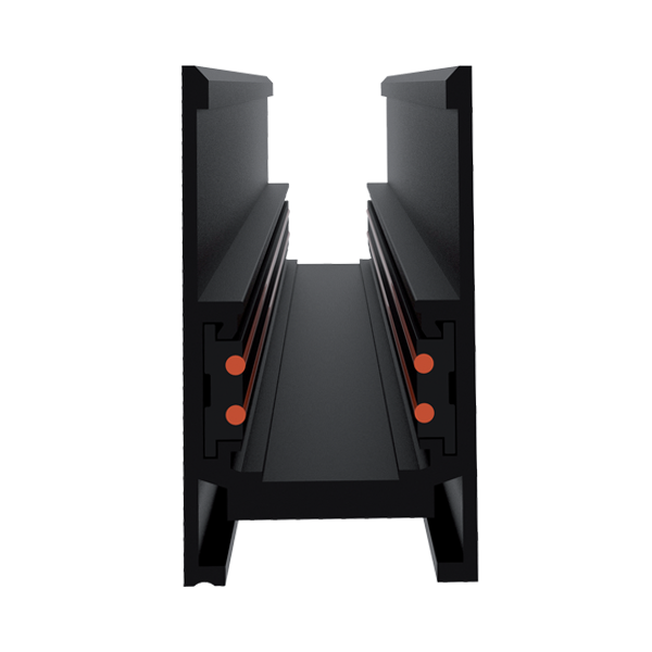MAGNETIC TRACK RAIL FOUR POLE SURFACE MOUNT 1m