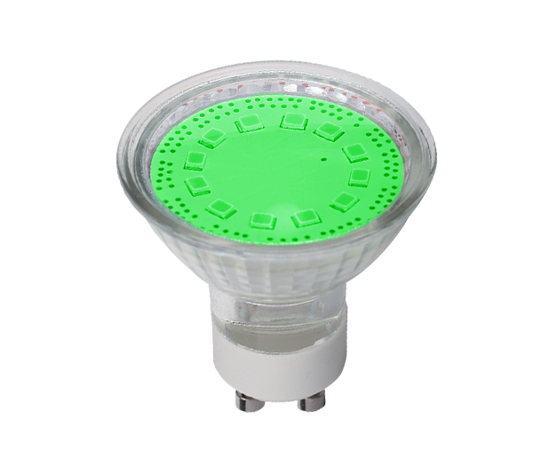 LED ΛΑΜΠΤΗΡΑΣ SMD2835 3W GU10 230V 3000K ΠΡΑΣΙΝΟ